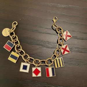Vineyard Vines nautical flag charm bracelet
